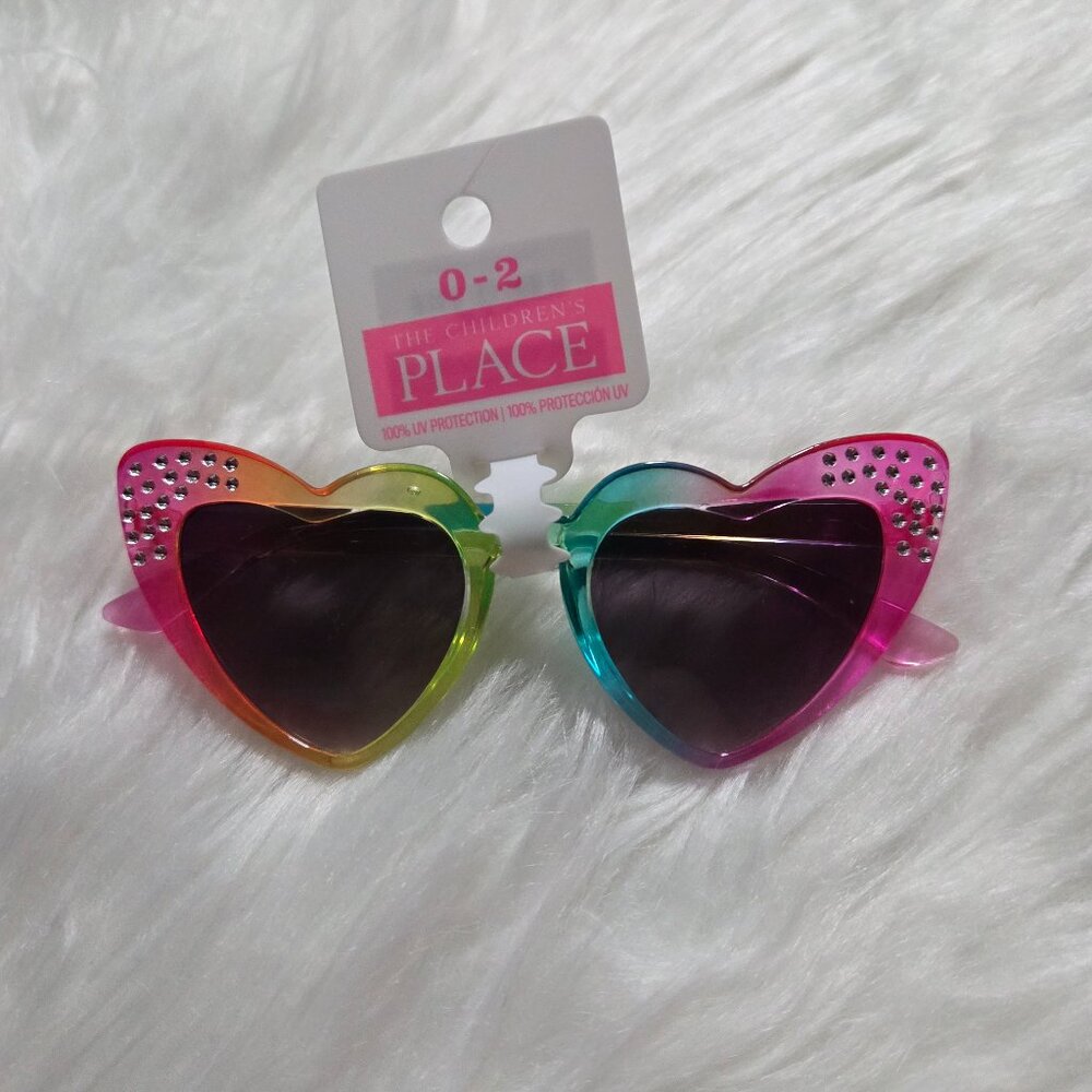 The Children's Place Rainbow Heart Sunglasses